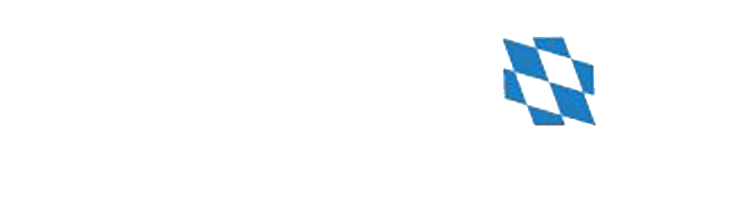 Logotipo de la asociación nombrada públicamente e intérprete y traductora jurada Bayern e.V.